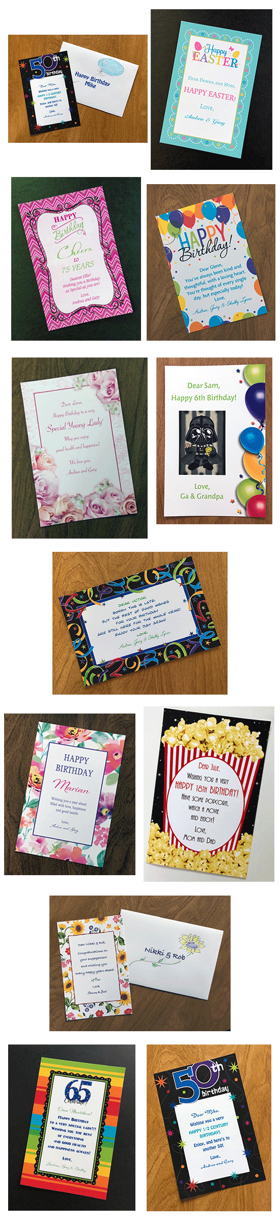 Personalized Greeting Cards