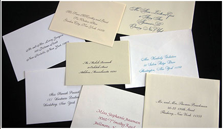 Invitations & Calligraphy by Andrea - Menus